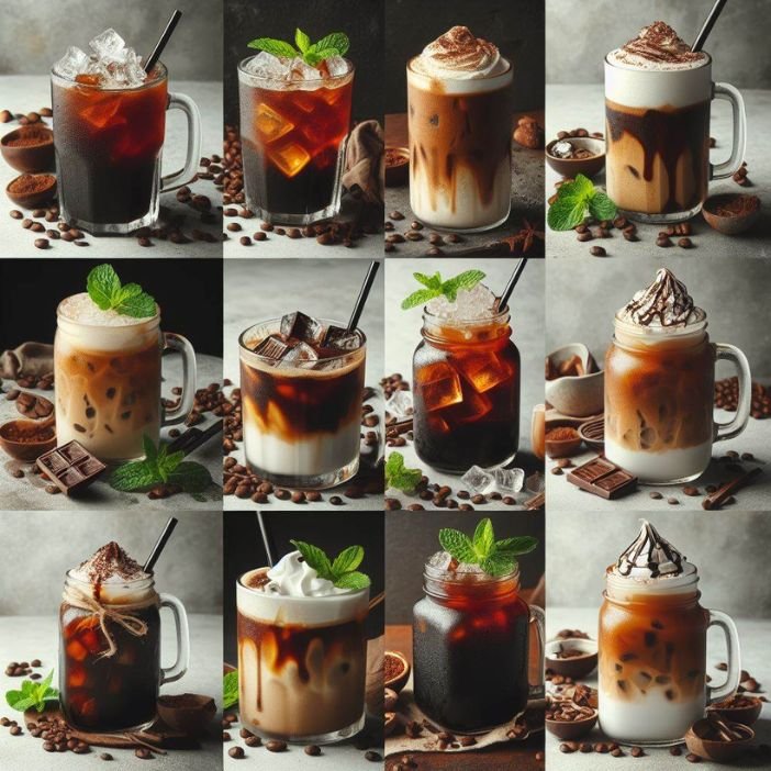 variations of iced coffee